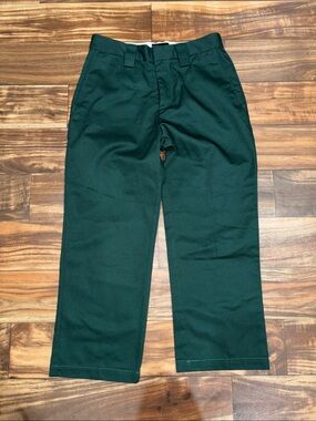 Stussy cropped Men's Dark Green Straight-Leg Chinos